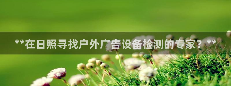 杏宇平台客服：**在日照寻找户外广告设备检测的专家？**
