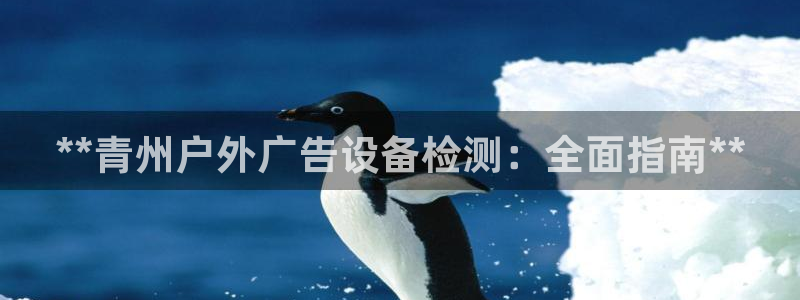 杏宇平台官网注册：**青州户外广告设备检测：全面指南**