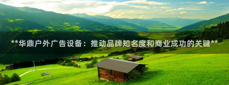 杏宇官方平台官网入口：**华鼎户外广告设备：推动品牌知名度和商业成功的关键**