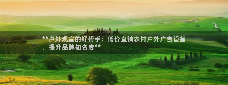 杏宇平台登录步骤：**户外观宣的好帮手：低价直销农村户外广告设备
，提升品牌知名度**