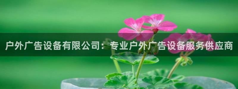 杏宇平台登陆：户外广告设备有限公司：专业户外广告设备服务供应商