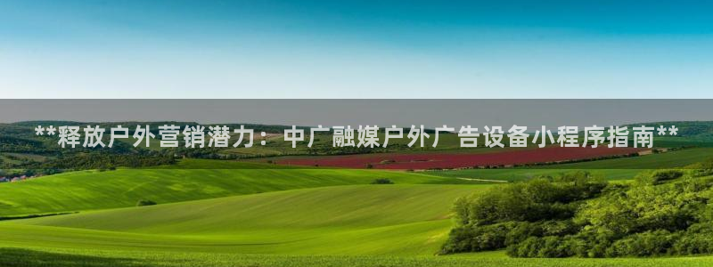 杏宇平台提现为什么这么久呢：**释放户外营销潜力：中广融媒户外广告设备小程序指南**
