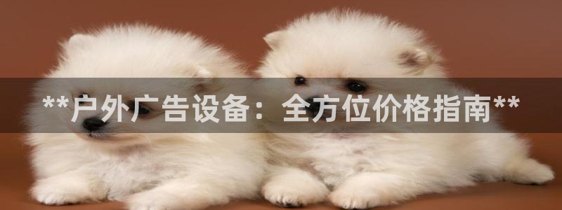 杏宇平台代理怎么样赚钱：**户外广告设备：全方位价格指南**