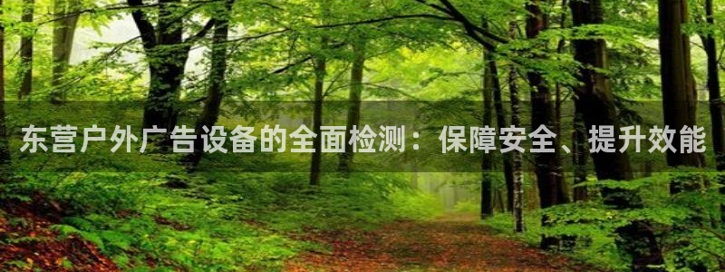杏宇平台怎么样赚钱：东营户外广告设备的全面检测：保障安全、提升效能
