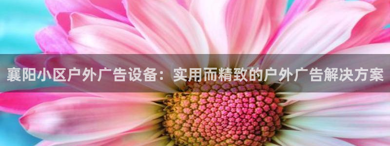 杏宇平台提现为什么这么久呢：襄阳小区户外广告设备：实用而精致的户外广告解决方案