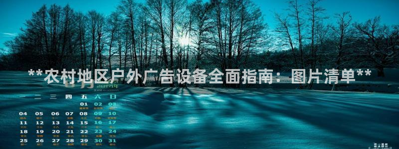 杏宇平台怎么样知乎：**农村地区户外广告设备全面指南：图片清单**
